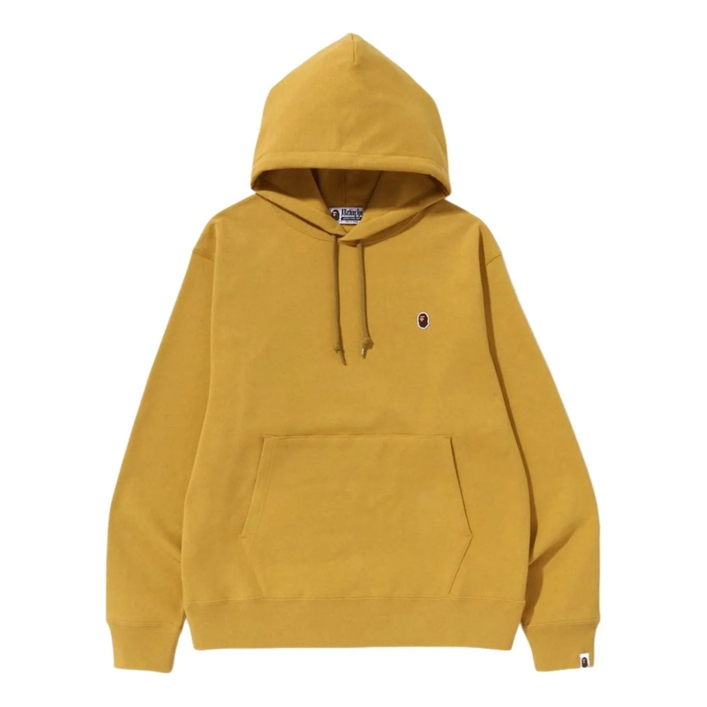 A Bathing Ape BAPE Ape Head One Point Relaxed Fit Pullover Hoodie 'Yellow' 1J30-114-014-YEL