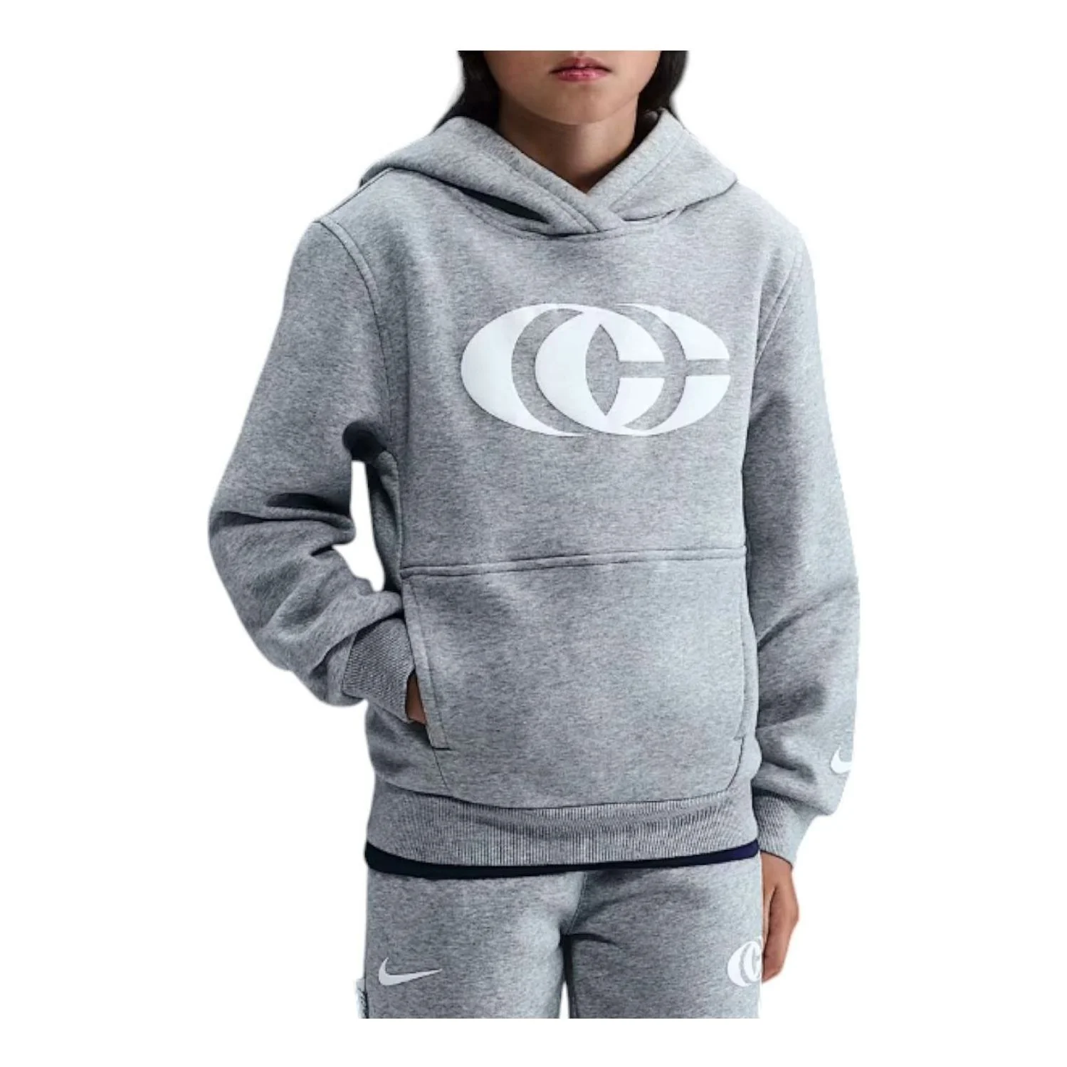 (GS) Nike x Caitlin Clark Fleece Hoodie 'Grey' IQ5892-063