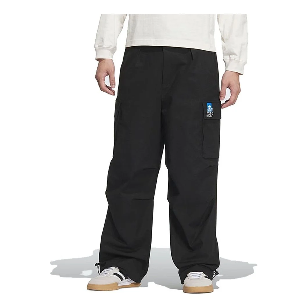 adidas Trefoil Cargo Pants Asia Sizing 'Black' KA8012