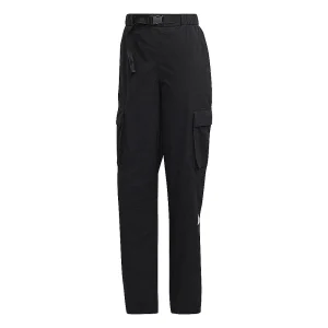 (WMNS) adidas Cargo Pants Asia Sizing 'Black' HM2906