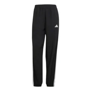 (WMNS) adidas Train Essentials 3-Stripes Woven Pants Asia Sizing 'Black White' JI8313
