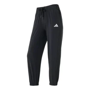 (WMNS) adidas Logo Joggers Asia Sizing 'Black White' JZ2174