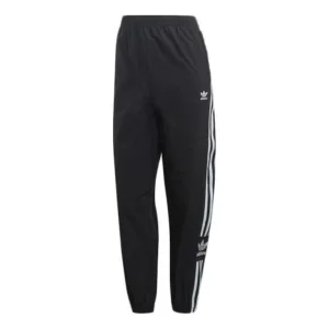 (WMNS) adidas Track Pants Asia Sizing 'Black White' ED7542