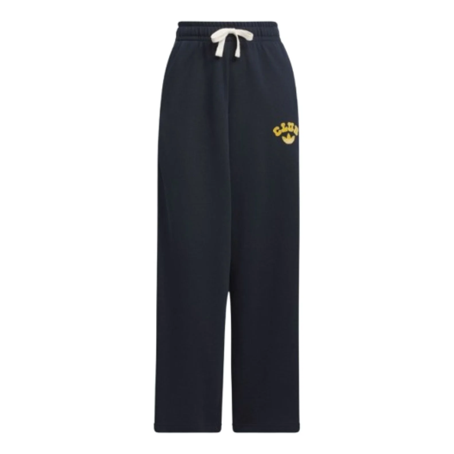 (WMNS) adidas Collegiate Wide Leg Sweat Pants Asia Sizing 'Black' JD6371