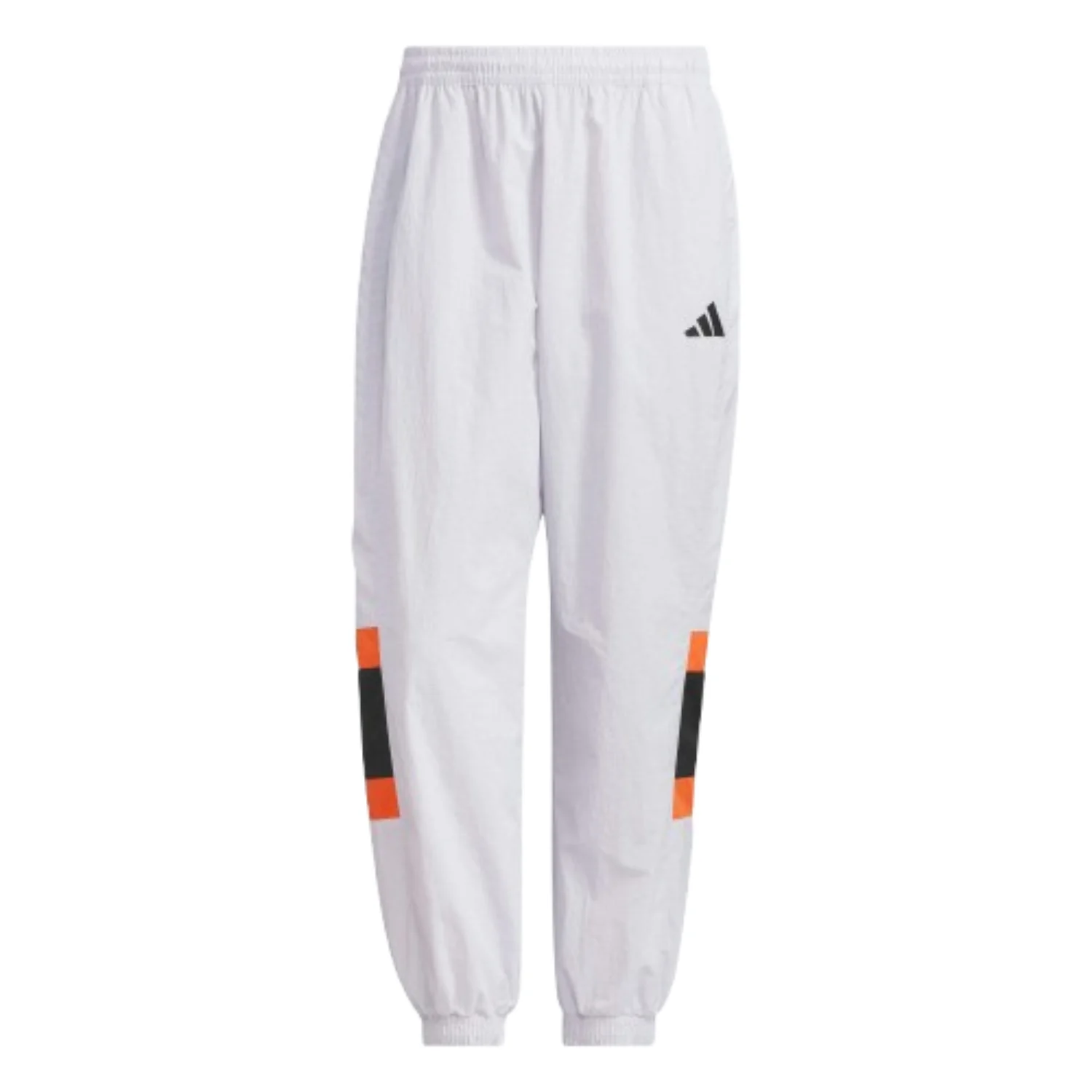adidas Wording Pack Loose Fit Mesh-Lined Woven Elastic Hem Pants Asia Sizing 'White' JM2069