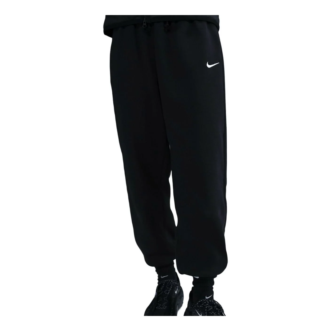 (WMNS) Nike Sportswear Phoenix Fleece High Waisted Oversized Sweatpants Asia Sizing 'Black' FZ5997-010