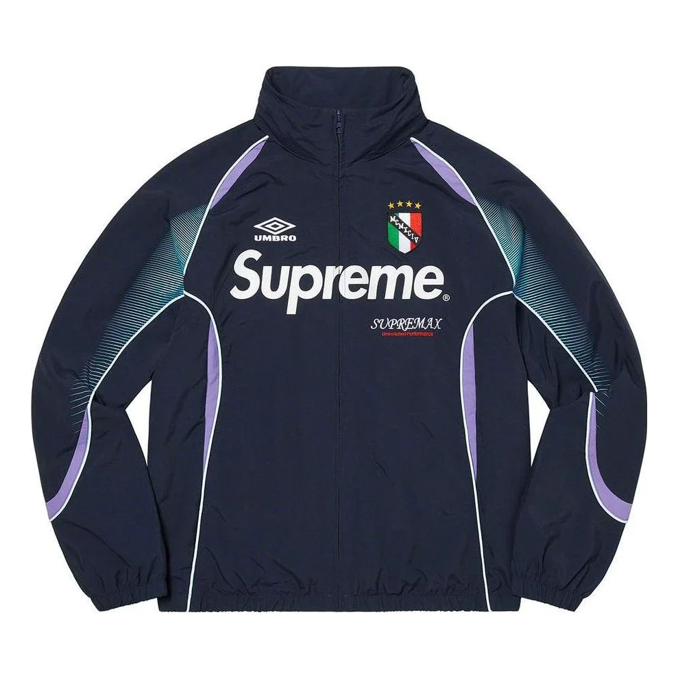 Supreme x Umbro Track Jacket 'Navy White Purple' SUP-SS22-704