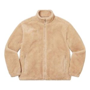 Supreme Star Fleece Jacket 'Beige Black' SUP-SS22-803