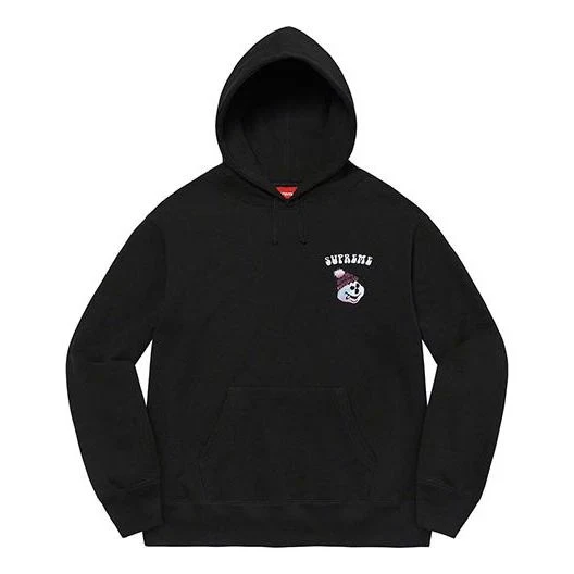 Supreme Snowman Hooded Sweatshirt 'Black White' SUP-FW21-318