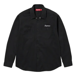 Supreme x American Psycho Work Shirts 'Black Red' SUP-FW23-092
