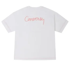 (WMNS) Converse T-Shirt 'White' 10025874-A01