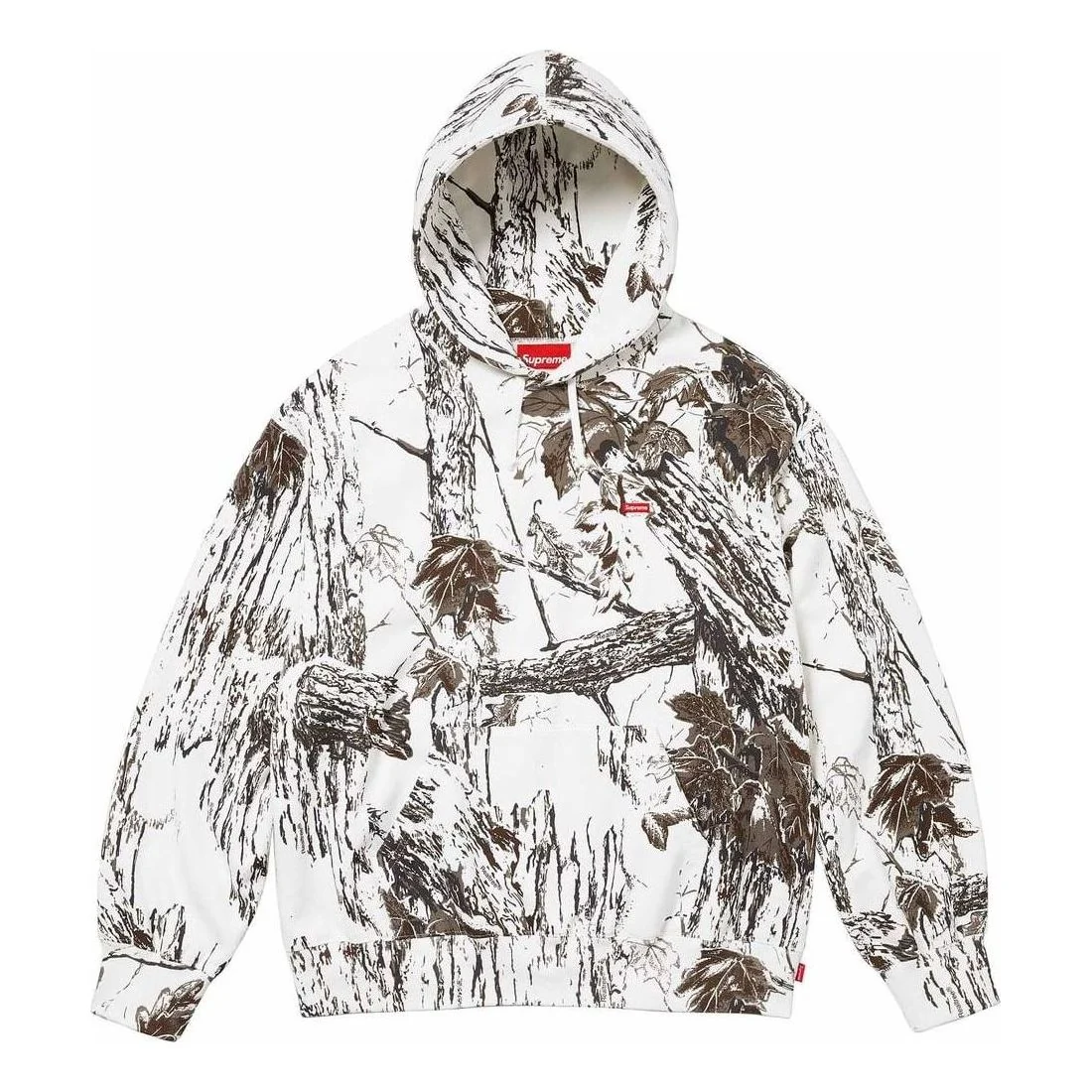 Supreme Small Box Hooded Sweatshirt 'White Black' SUP-SS24-012