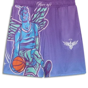 PUMA MELO Charlotte Graphic Basketball Shorts 'Purple Glimmer' 627745-01