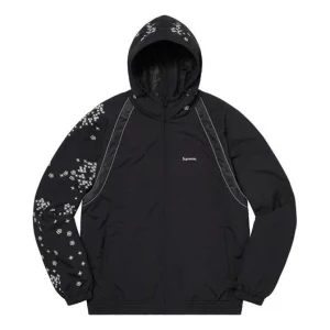 Supreme AOI Glow-In-the-Dark Track Jacket 'Black White' SUP-SS22-167