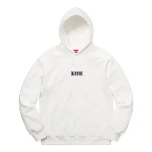 Supreme x Gilbert x George Life Hooded Sweatshirt 'White Multi-Color' SUP-SS19-535