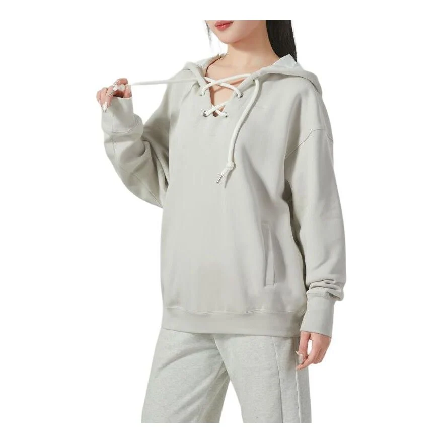 (WMNS) Nike Serena Williams Design Crew Fleece Pullover Hoodie 'Beige' FN1917-072