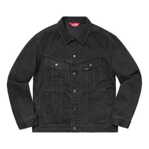 Supreme York Painted Trucker Jacket 'Black Purple' SUP-SS19-10080
