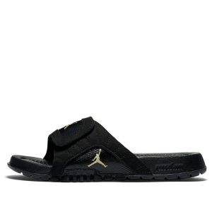 (GS) Air Jordan Hydro 12 Slide 'Black Metallic Gold' 820267-012