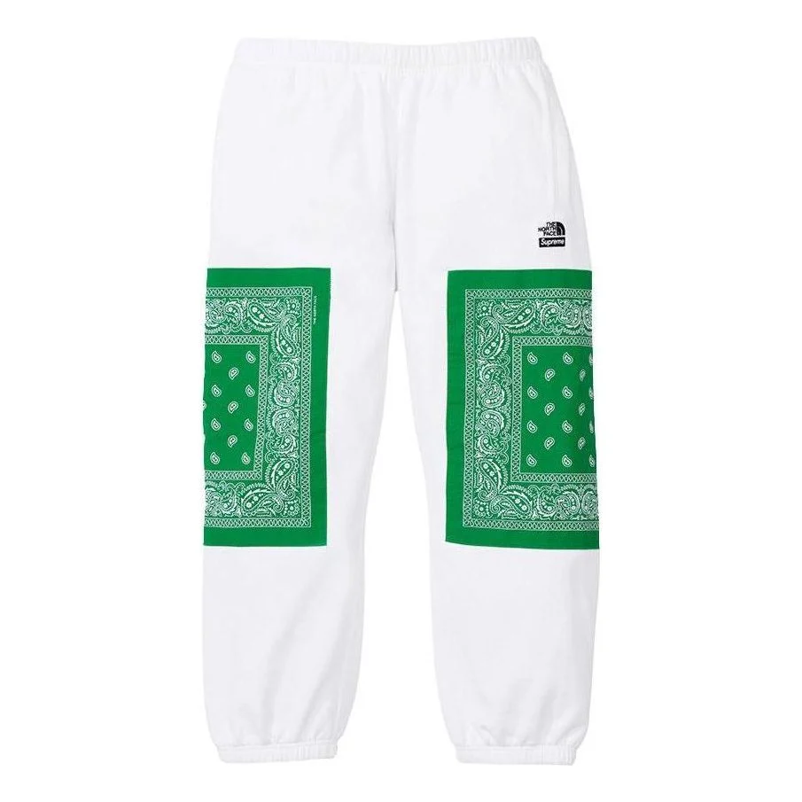 Supreme x The North Face Bandana Sweatpants 'White Green' SUP-SS22-865