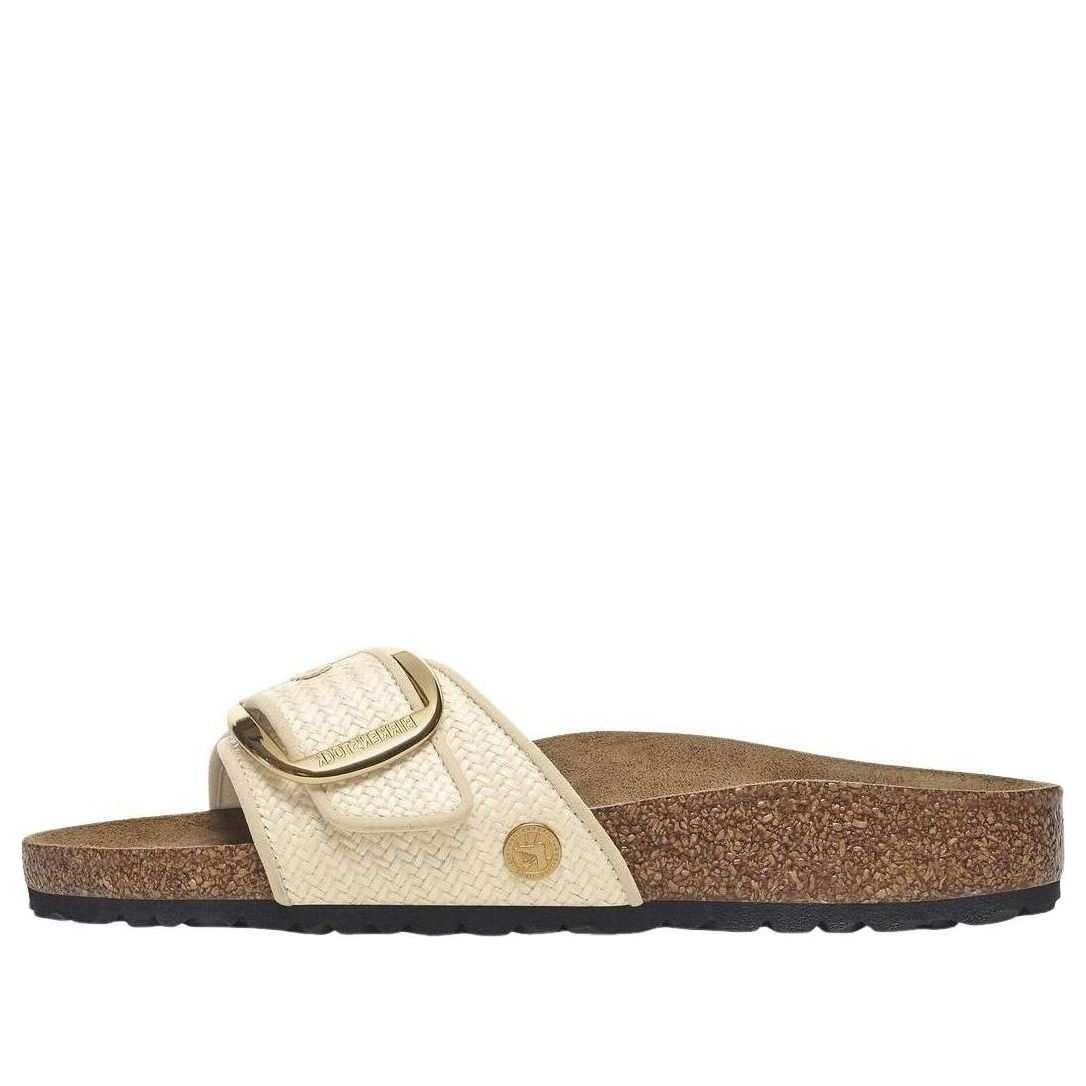(WMNS) Birkenstock Madrid Big Buckle Raffia 'Raffia Naturale' 1029063