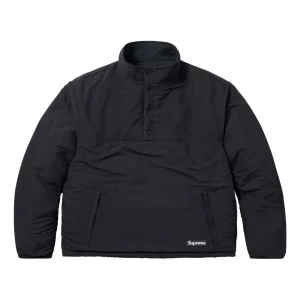 Supreme x Polartec Shearling Reversible Pullover 'Black' SUP-FW23-233