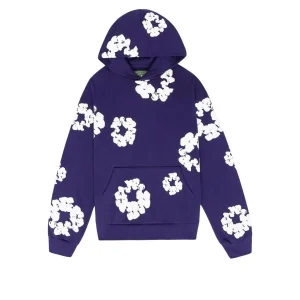Denim Tears Cotton Wreath Hoodie 'Purple White' 301-200-30