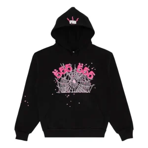 Sp5der Angel Number Hoodie 'Black' SS05FW24BLK