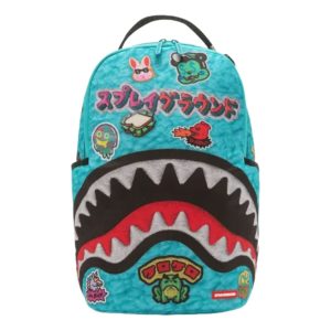 Sprayground Fun Mini-Picture Sawtooth Shark Backpack 'Green' G6871-69