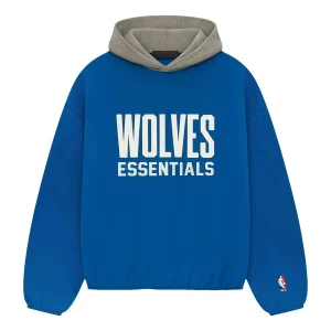 Fear of God Essentials x NBA Minnestota Timberwolves Hoodie 'Blue' 192AL246507F