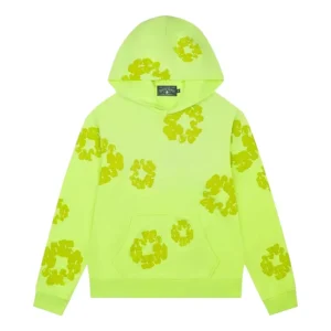 Denim Tears Mono Cotton Wreath Hoodie 'Neon Green' SS25THD0642