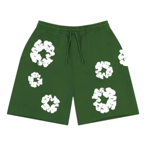 Denim Tears Cotton Wreath Sweatshorts 'Green' SS25BRS2952059