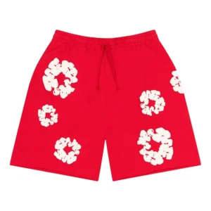 Denim Tears Cotton Wreath Sweatshorts 'Red' SS25BRS2952058
