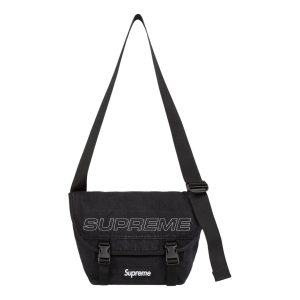 Supreme Denim Messenger Bag 'Black' FW25B14-BLACK