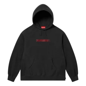 Supreme x Swarovski Motion Logo Hooded 'Black' FW25SW62-BLACK