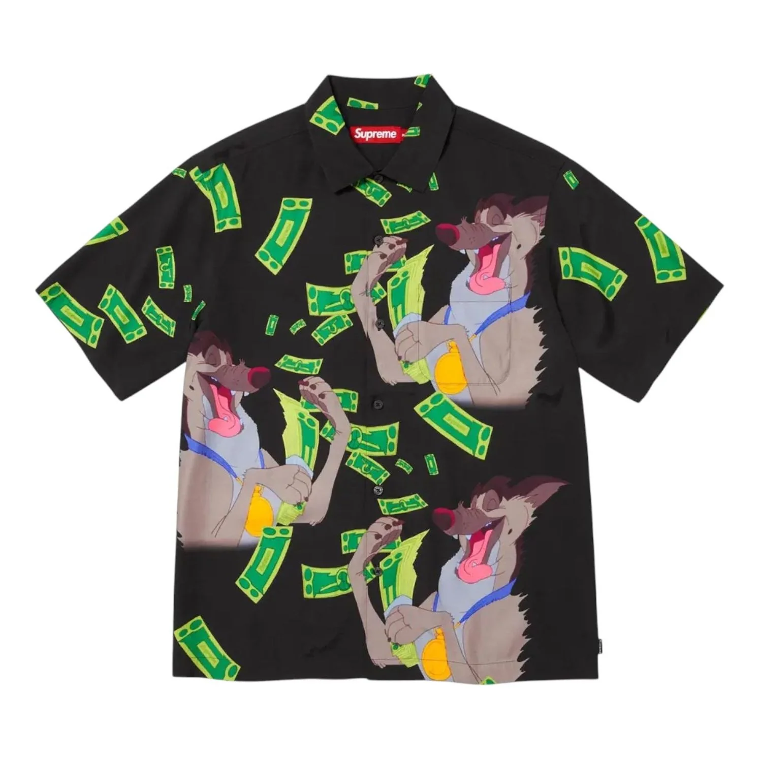 Supreme All Dogs Go To Heaven Short-Sleeve Shirt 'Black' FW25S39-BLACK