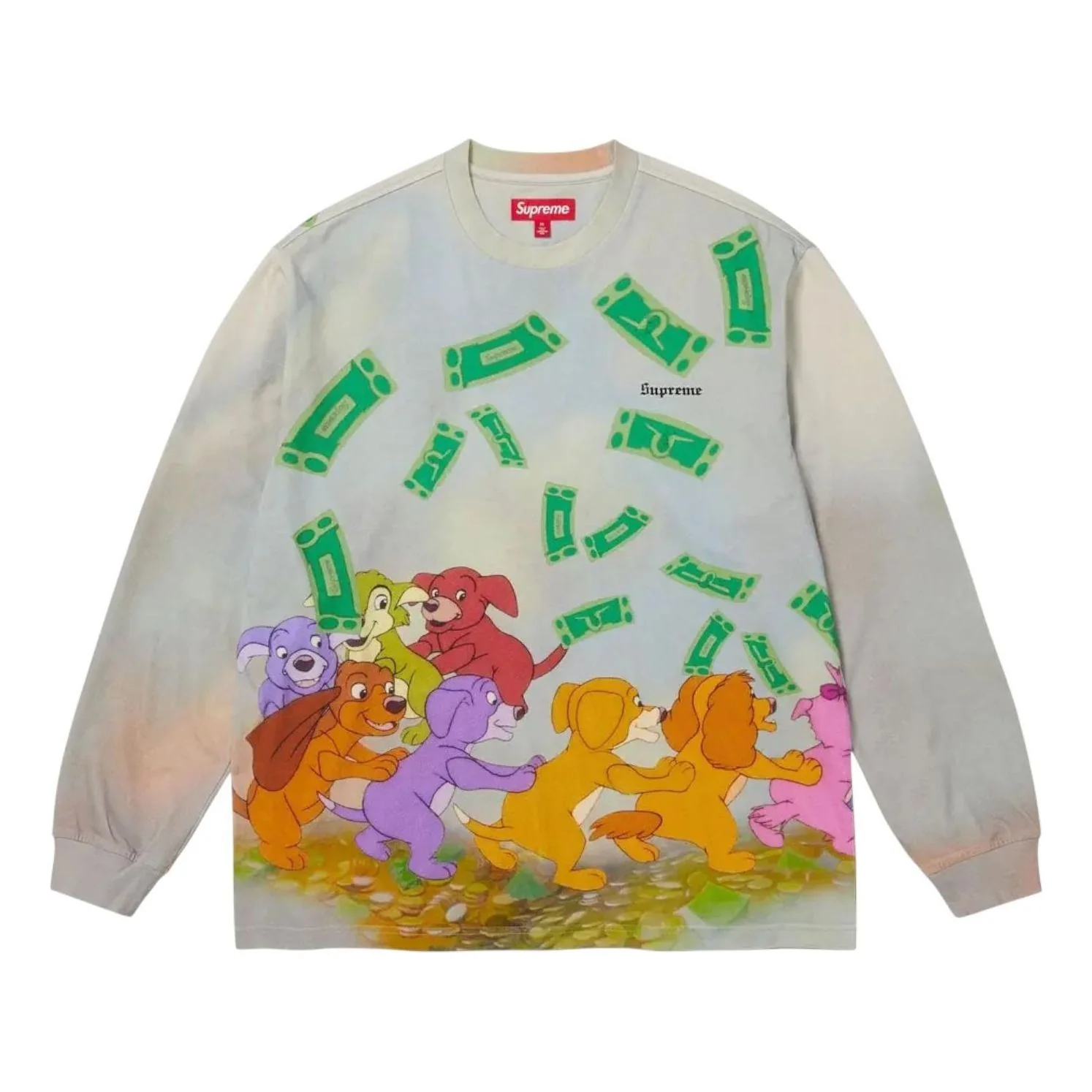 Supreme All Dogs Go To Heaven Long-Sleeve T-Shirt 'Day' FW25KN99-DAY