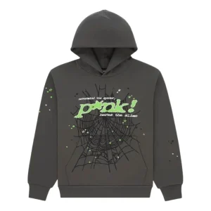 Sp5der Sp5 Punk Pullover Hoodie 'Slate Grey' ST044FW25SLT