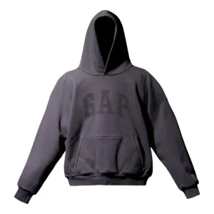Yeezy Gap Engineered By Balenciaga SS22 Dove Shrunken Hoodie 'Black' 469177-02