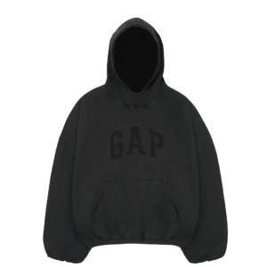 Yeezy Gap Engineered By Balenciaga Dove Hoodie Washed 'Black' 472996-00