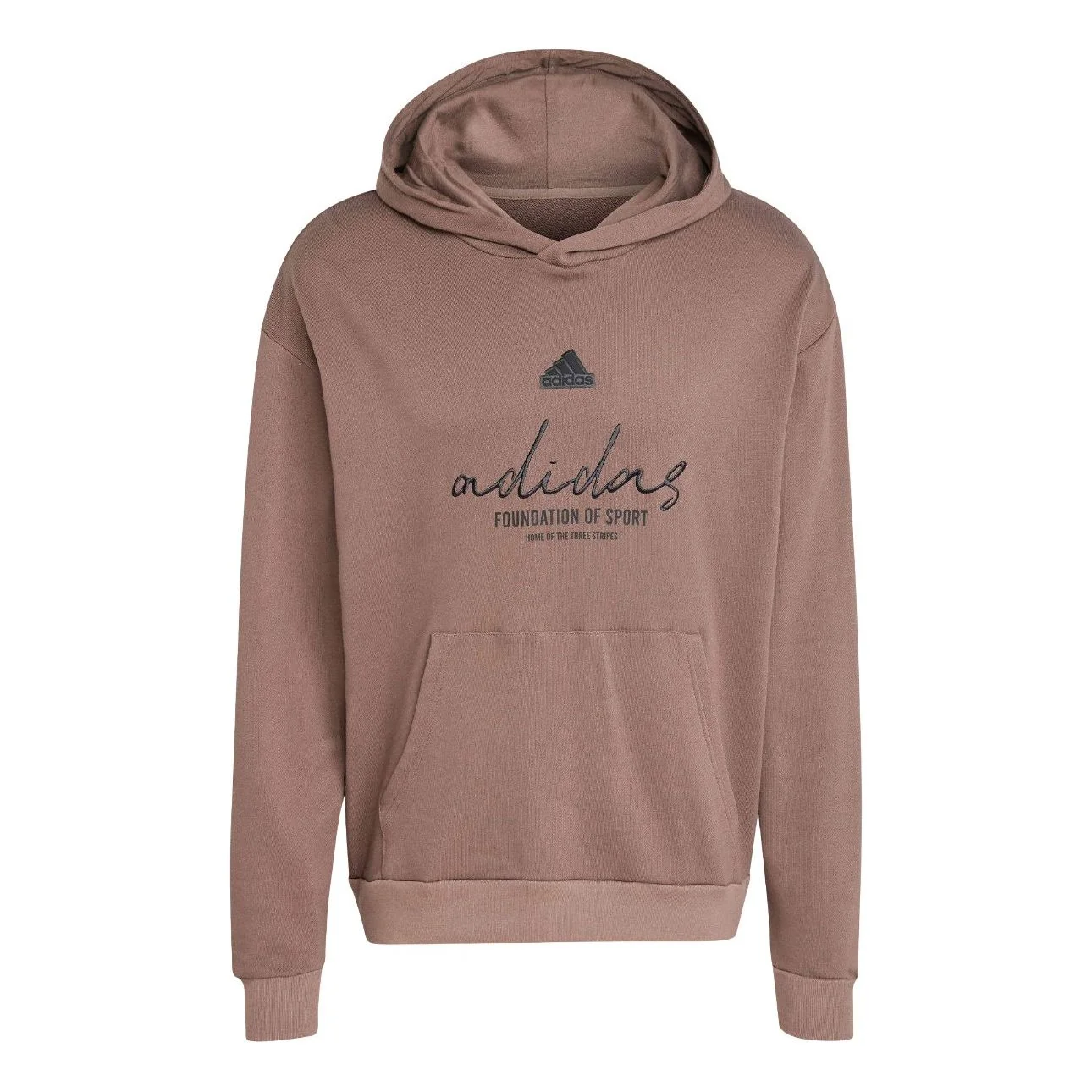adidas Brand Love French Terry Hoodie Asia Sizing 'Valentine's Day Brown' IW3534