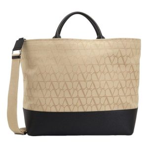 Valentino SS24 Tote Bag 'Beige Black' B0C55HND716