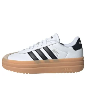 (WMNS) adidas VL Court Bold 'White Black Beige' IH3083