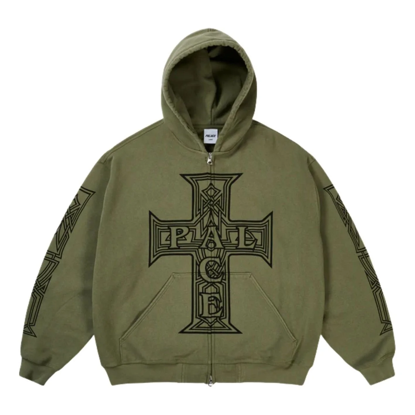 Palace Y So Cross Pigment Hoodie 'The Deep Green' P30CS227