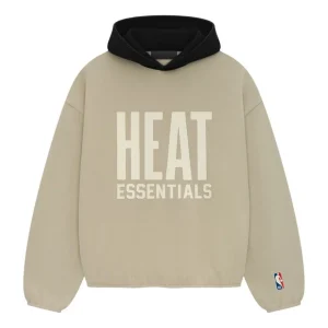 Fear of God Essentials x NBA Heat Hoodie 'Wheat' 192AL246302F
