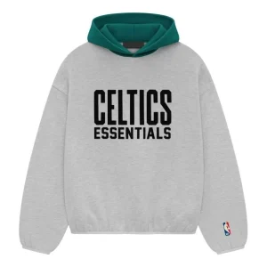 Fear of God Essentials x NBA Celtics Hoodie 'Light Heather' 192AL246303F