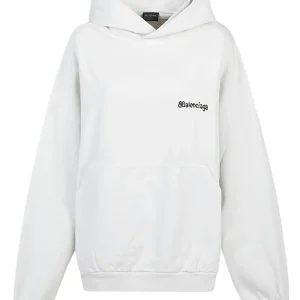 Balenciaga BB Corp Cotton Hoodie 'White' 713677TOVP19081