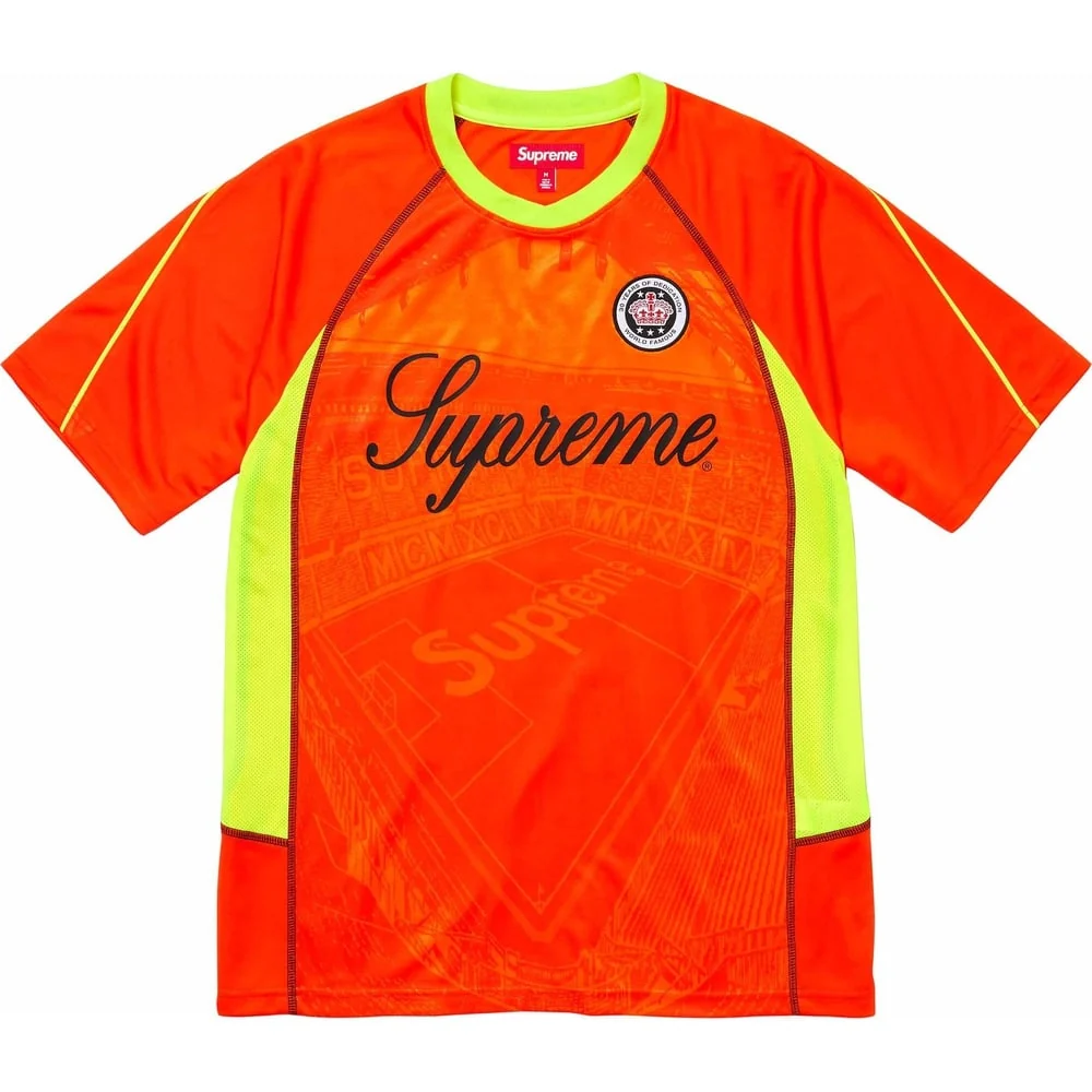 Supreme Jacquard Soccer Jersey 'Orange Yellow' SUP-SS24-293