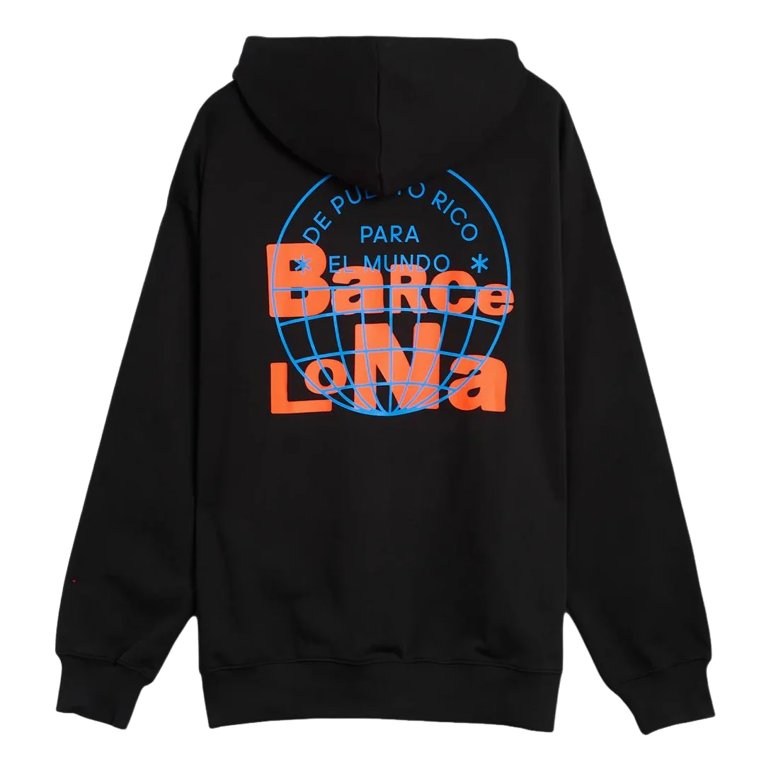 adidas x Bad Bunny DtMF Tour Merch Barcelona Relaxed Hoodie 'Black' LH0426