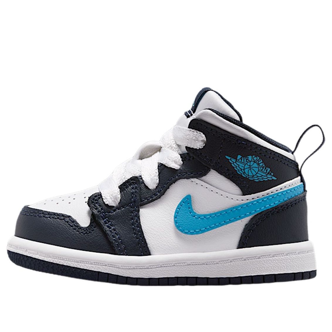 (TD) Air Jordan 1 Mid 'Obsidian Dark Powder Blue' DQ8425-404