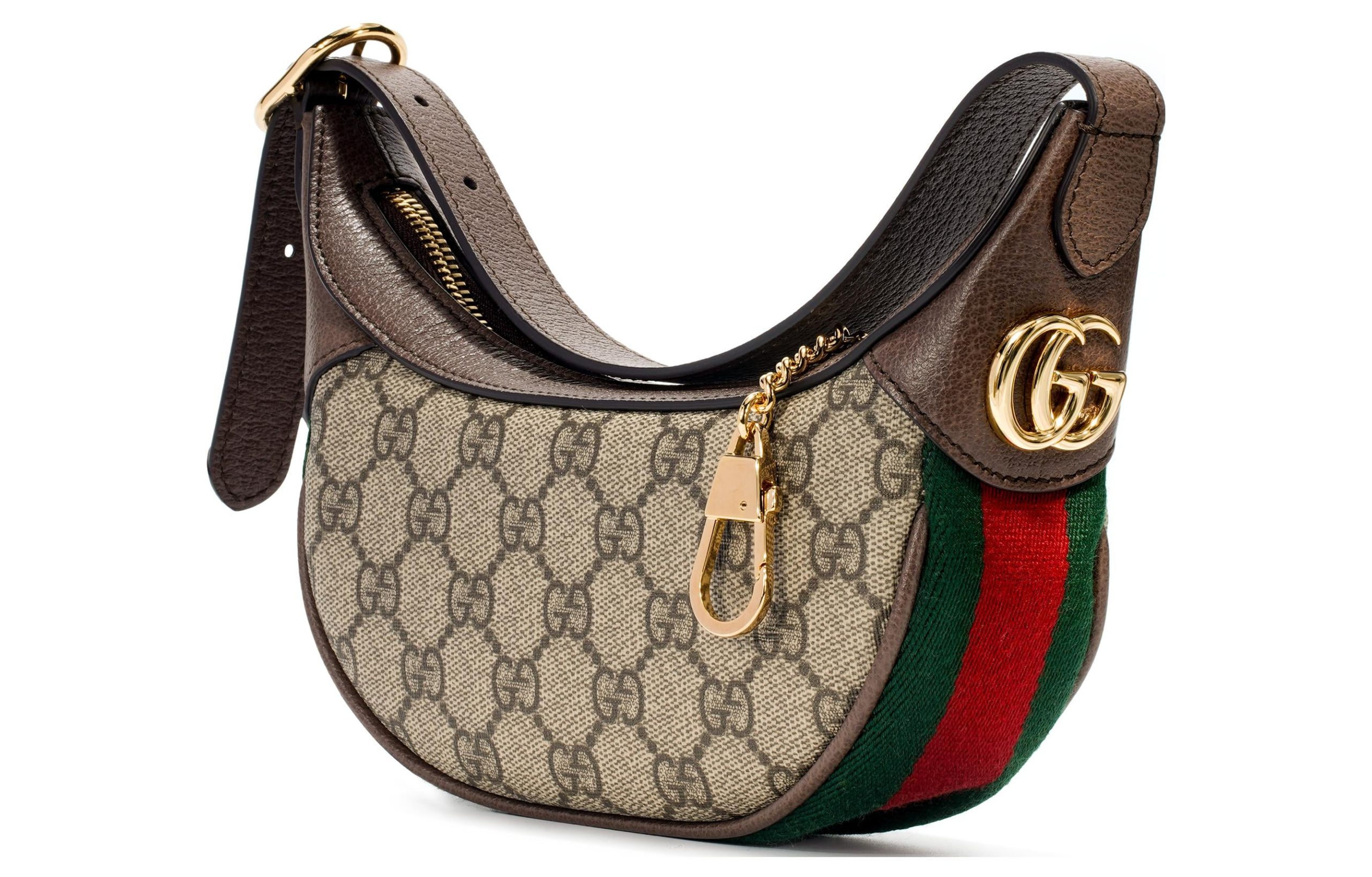 (WMNS) Gucci Ophidia Retro Logo Stripe Webbing Canvas Shoulder Bag 'Ebony Brown' 658551-96IWG-8745 - Image 2